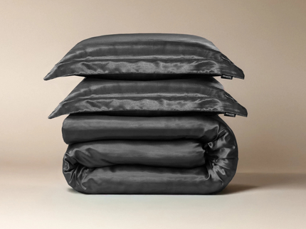 Sleeptime Dekbedovertrek Glossy - Antraciet - 140 x 200/220 cm