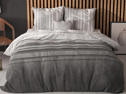 Sleeptime Dekbedovertrek Moon Lights - Grijs - 140 x 200/220 cm