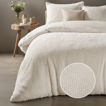 Sleeptime Dekbedovertrek Rabbit Fur - Crème