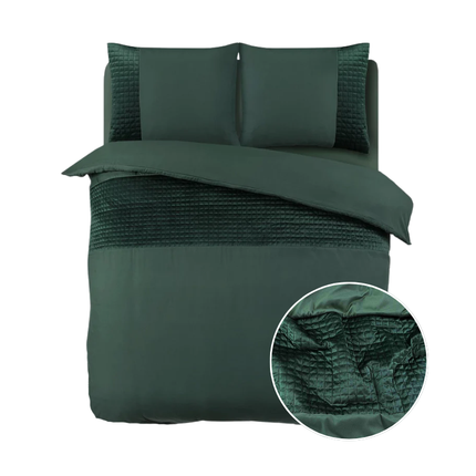 Sleeptime Dekbedovertrek Velvet Band - Groen