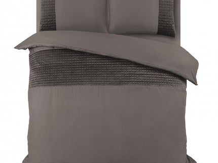 Sleeptime Dekbedovertrek Velvet Band - Taupe