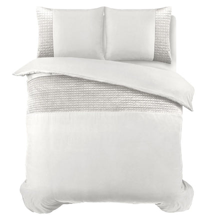 Sleeptime Dekbedovertrek Velvet Band - Wit