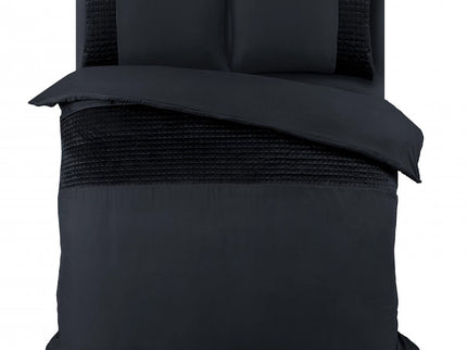 Sleeptime Dekbedovertrek Velvet Band - Zwart