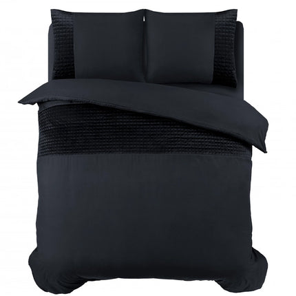 Sleeptime Dekbedovertrek Velvet Band - Zwart