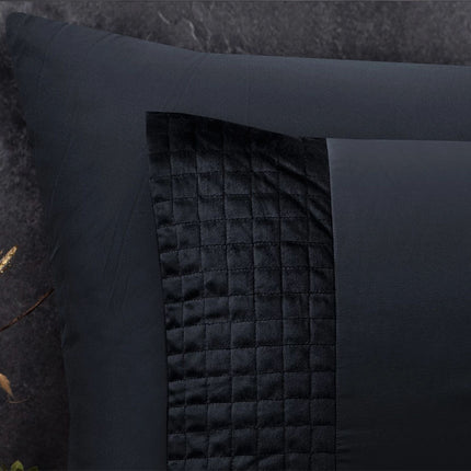 Sleeptime Dekbedovertrek Velvet Band - Zwart