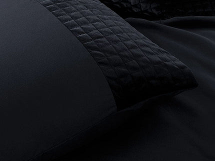 Sleeptime Dekbedovertrek Velvet Band - Zwart