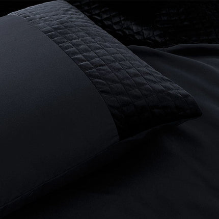 Sleeptime Dekbedovertrek Velvet Band - Zwart