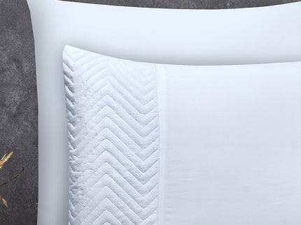 Sleeptime Dekbedovertrek Velvet Crossline - Wit