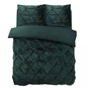Sleeptime Dekbedovertrek Velvet Pintuck - Groen