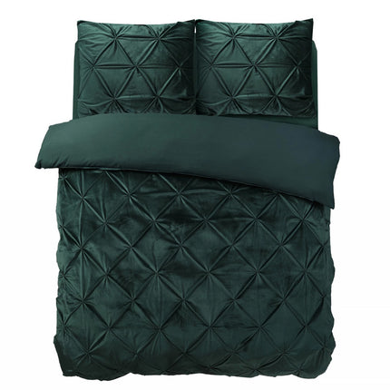Sleeptime Dekbedovertrek Velvet Pintuck - Groen