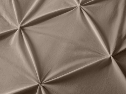 Sleeptime Dekbedovertrek Velvet Pintuck - Taupe
