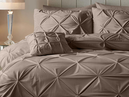 Sleeptime Dekbedovertrek Velvet Pintuck - Taupe
