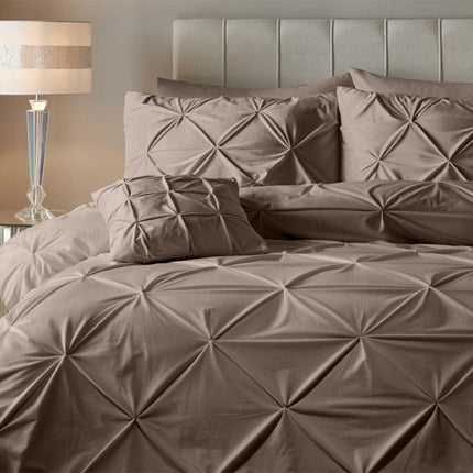 Sleeptime Dekbedovertrek Velvet Pintuck - Taupe