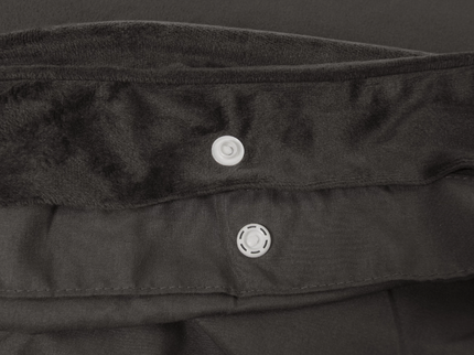 Sleeptime Dekbedovertrek Velvet Piping - Taupe