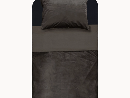Sleeptime Dekbedovertrek Velvet Piping - Taupe