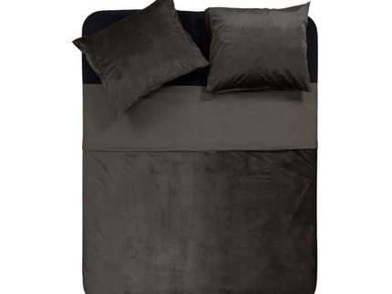 Sleeptime Dekbedovertrek Velvet Piping - Taupe