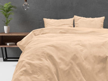 Sleeptime Dekbedovertrek Velvet Uni - Beige