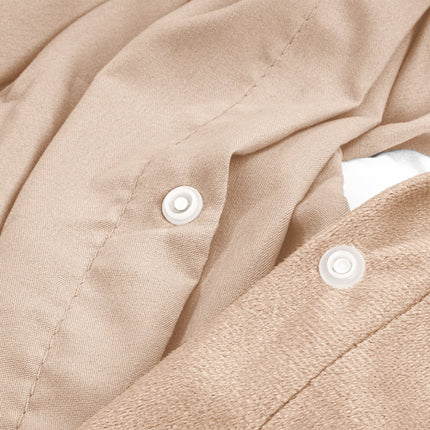 Sleeptime Dekbedovertrek Velvet Uni - Beige