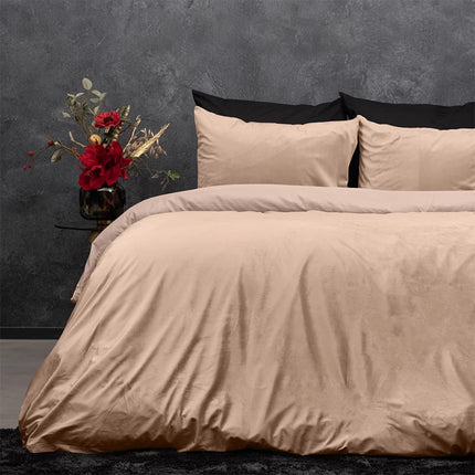 Sleeptime Dekbedovertrek Velvet Uni - Beige
