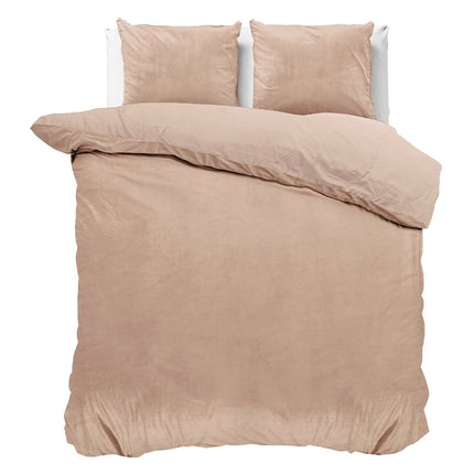 Sleeptime Dekbedovertrek Velvet Uni - Beige