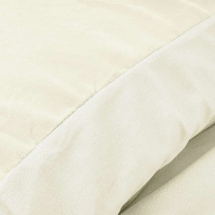 Sleeptime Dekbedovertrek Velvet Uni - Creme