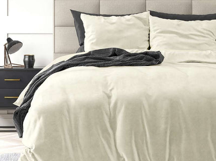Sleeptime Dekbedovertrek Velvet Uni - Creme