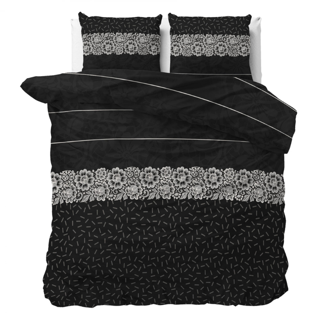 Sleeptime Elegance Dekbedovertrek Dervio - Antraciet