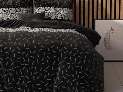 Sleeptime Elegance Dekbedovertrek Dervio - Antraciet