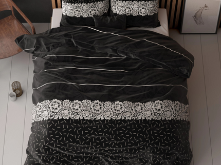 Sleeptime Elegance Dekbedovertrek Dervio - Antraciet