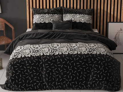 Sleeptime Elegance Dekbedovertrek Dervio - Antraciet