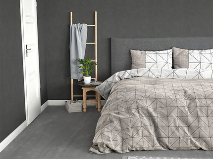 Sleeptime Elegance Dekbedovertrek Flanel Geometric - Taupe