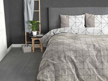Sleeptime Elegance Dekbedovertrek Flanel Geometric - Taupe