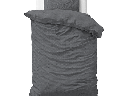 Sleeptime Elegance Dekbedovertrek Flanel Jason - Antraciet - 240 x 200/220 cm