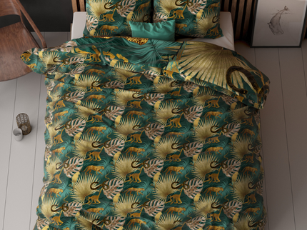 Sleeptime Elegance Dekbedovertrek Golden Tiger - Groen
