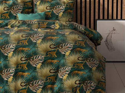 Sleeptime Elegance Dekbedovertrek Golden Tiger - Groen