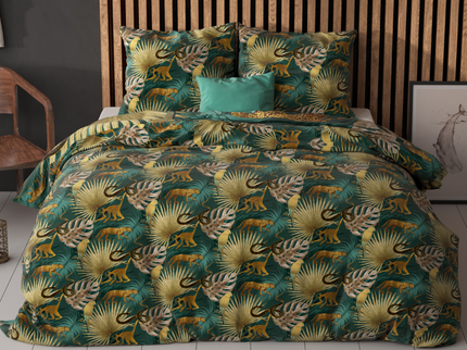 Sleeptime Elegance Dekbedovertrek Golden Tiger - Groen