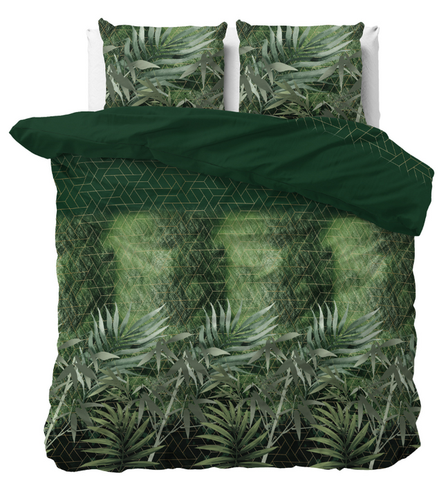 Sleeptime Elegance Dekbedovertrek Green Art Soft - Groen