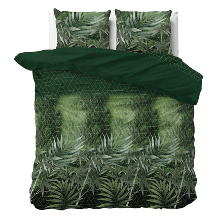 Sleeptime Elegance Dekbedovertrek Green Art Soft - Groen