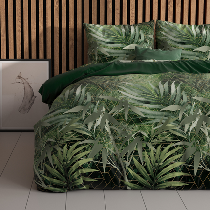 Sleeptime Elegance Dekbedovertrek Green Art Soft - Groen