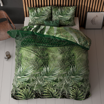 Sleeptime Elegance Dekbedovertrek Green Art Soft - Groen