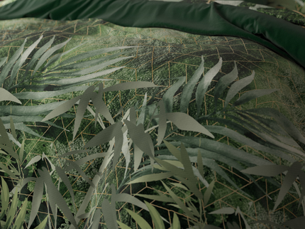 Sleeptime Elegance Dekbedovertrek Green Art Soft - Groen