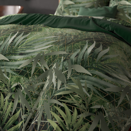 Sleeptime Elegance Dekbedovertrek Green Art Soft - Groen