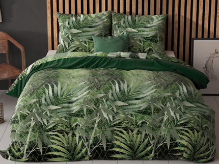 Sleeptime Elegance Dekbedovertrek Green Art Soft - Groen