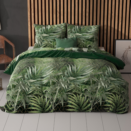 Sleeptime Elegance Dekbedovertrek Green Art Soft - Groen