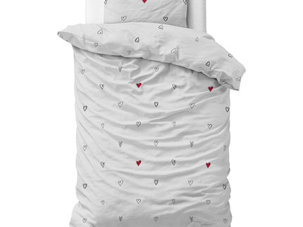 Sleeptime Elegance Dekbedovertrek Heartless - 140 x 200/220 cm