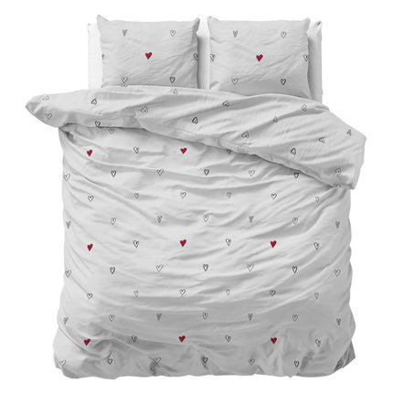 Sleeptime Elegance Dekbedovertrek Heartless - 140 x 200/220 cm