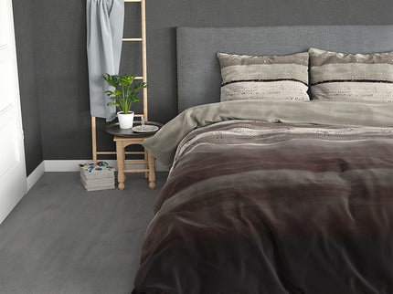 Sleeptime Elegance Dekbedovertrek Katoen-Flanel - Marcus - Taupe - 200 x 200/220 cm