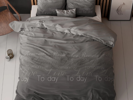 Sleeptime Elegance Dekbedovertrek Live Today - Antraciet