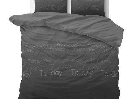 Sleeptime Elegance Dekbedovertrek Live Today - Antraciet