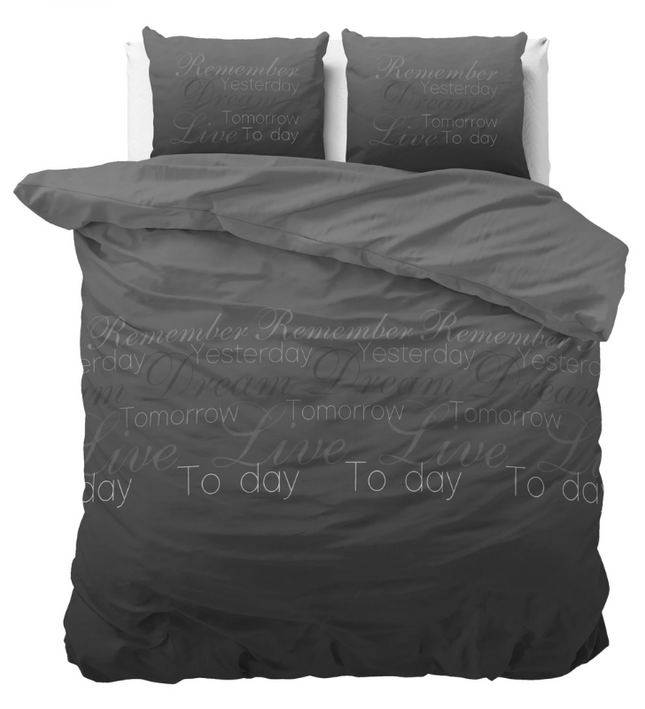 Sleeptime Elegance Dekbedovertrek Live Today - Antraciet